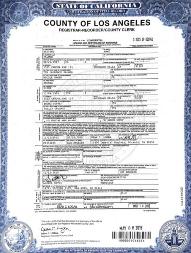Marriage certificate legal assistance